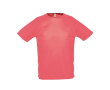 T-shirts personnalisés en polyester respirant 140 g/m² SOL'S Sporty couleur rose fluorescent