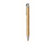 Stylo personnalisés en alu recyclé avec encre bleue Aster Recycled couleur doré