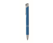 Stylo personnalisés en alu recyclé avec encre bleue Aster Recycled couleur turquoise