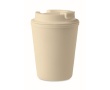 Verre isotherme en plastique recyclé avec bec verseur 300ml Recyclo couleur beige