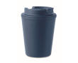 Verre isotherme en plastique recyclé avec bec verseur 300ml Recyclo couleur bleu