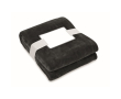 Couverture en laine RPET avec carte pour votre logo 280 g/m² Nap RPET couleur noir