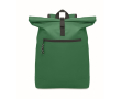 Sac à dos roll top pour ordinateur 15'' en polyester couleur vert foncé