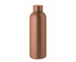 Bouteille en acier inoxydable à double paroi avec logo 500 ml Charity couleur marron orangé