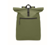 Sac à dos roll top pour ordinateur 15'' en polyester couleur vert militaire