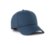 Casquette RPET à 6 panneaux avec fermeture à boucle réglable 85 g/m² couleur bleu marine