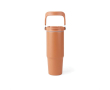 Bouteille isotherme en acier inoxydable recyclé avec poignée de 880 ml couleur orange