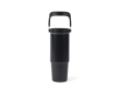 Bouteille isotherme en acier inoxydable recyclé avec poignée de 880 ml couleur noir