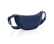 Sac bandoulière réglable en polyester recyclé avec grand compartiment couleur bleu marine
