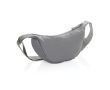 Sac bandoulière réglable en polyester recyclé avec grand compartiment couleur gris