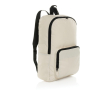 Sac à dos pliable en RPET léger avec compartiment frontal couleur blanc cassé