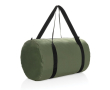 Sac de sport pliable en RPET avec pochette de rangement couleur vert