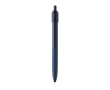 Stylo anti-stress en plastique recyclé avec encre bleue Dokumental® couleur bleu marine