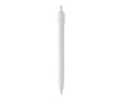 Stylo anti-stress en plastique recyclé avec encre bleue Dokumental® couleur blanc
