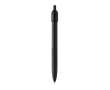 Stylo anti-stress en plastique recyclé avec encre bleue Dokumental® couleur noir