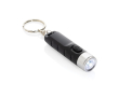 Lampe de poche avec porte-clés plastique recyclé 3 modes d'éclairage couleur noir