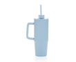 Mug thermique en plastique recyclé à couvercle 3 voies 900ml couleur bleu ciel