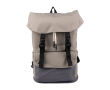 Sac à dos tricolore pour ordinateur 15\" fermeture à boucle et cordon couleur taupe
