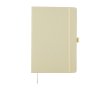 Carnet en carton et résidus biologiques, 80 feuilles lignées A5 couleur vert clair