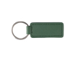 Porte-clés en simili cuir avec anneau métallique couleur vert
