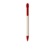 Stylo en carton de lait avec détails colorés et encre bleue couleur rouge