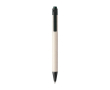Stylo en carton de lait avec détails colorés et encre bleue couleur noir