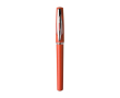Stylo avec capuchon transparent et encre gel noire couleur rouge
