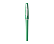 Stylo avec capuchon transparent et encre gel noire couleur vert