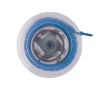 Mètre ruban rétractable, bouton-poussoir et mécanisme de blocage 1,5m couleur bleu ultramarine