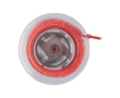 Mètre ruban rétractable, bouton-poussoir et mécanisme de blocage 1,5m couleur rouge