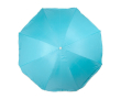 Parasol en polyester de couleur avec bord blanc et revêtement UV Ø150 couleur bleu ciel