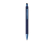 Stylo de luxe avec finition mate, détails brillants et encre bleue couleur bleu