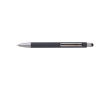 Stylo de luxe avec finition mate, détails brillants et encre bleue couleur gris
