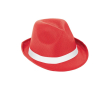 Chapeau en plastique de différentes couleurs, ruban non inclus couleur rouge