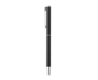 Ensemble stylo et roller aluminium recyclé avec encre bleue et noire couleur noir
