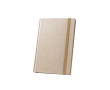 Carnet en canne à sucre, couverture rigide et feuilles lignées A5 couleur naturel