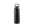 Gourde en acier inoxydable recyclé à 90 % avec double paroi 1,2 L couleur noir