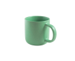 Tasse en céramique pour café, finition mate et effet rustique 90 ml couleur vert clair