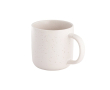 Tasse en céramique pour café, finition mate et effet rustique 90 ml couleur blanc cassé