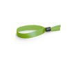 Bracelet en satin doux et brillant avec fermeture de sécurité couleur vert clair
