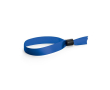 Bracelet en satin doux et brillant avec fermeture de sécurité couleur bleu roi