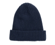 Bonnet d'hiver en matériaux durables double tricot Impact Polylana couleur bleu marine