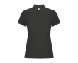 Polo femme en coton et polyester piqué 190 g/m2 Roly couleur gris graphite
