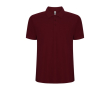 Polo homme en coton et polyester piqué 190 g/m2 Roly couleur bordeaux