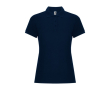 Polo femme en coton et polyester piqué 190 g/m2 Roly couleur bleu marine