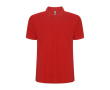 Polo homme en coton et polyester piqué 190 g/m2 Roly couleur rouge