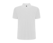 Polo homme en coton et polyester piqué 190 g/m2 Roly couleur blanc
