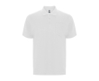 Polo unisexe en coton et polyester piqué avec poche 190 g/m² Roly couleur blanc