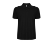 Polo homme en coton et polyester piqué 190 g/m2 Roly couleur noir