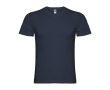 T-shirt à manches courtes col en V en coton pour homme 155 g/m² Roly couleur bleu marine
